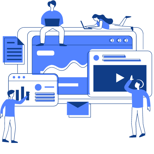 Ilustração de soluções digitais